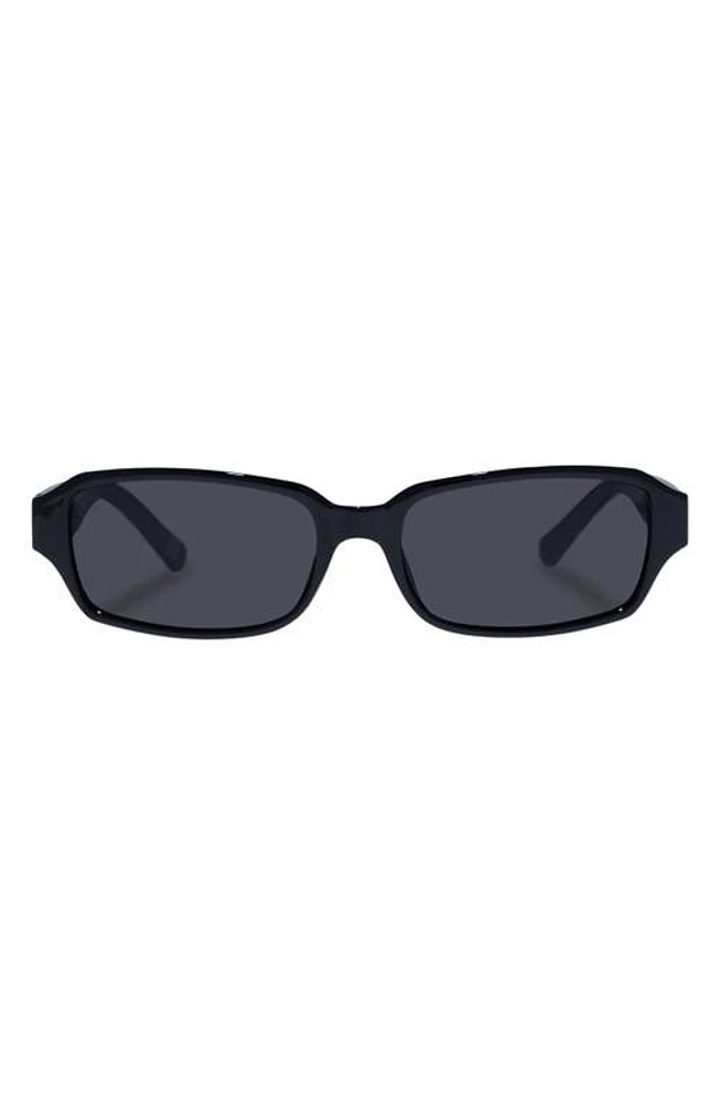 AIRE Crater 54mm Rectangular Sunglasses in Black /Silver at Nordstrom