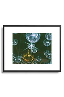 Deny Designs Disco Ball Ceiling by Samantha Hearn Metal Framed Art Print in Blue at Nordstrom