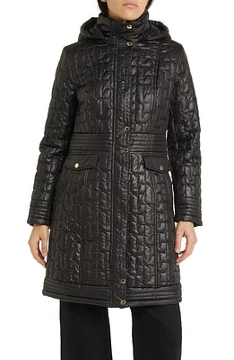 Via Spiga Quilted Hooded Coat at Nordstrom,