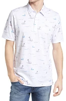 TravisMathew Warp Drive Polo in White at Nordstrom, Size Medium