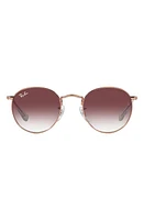 Ray-Ban Junior 44mm Round Sunglasses in Rose Gold at Nordstrom