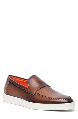 Santoni Dowdy Loafer Dark Brown at Nordstrom