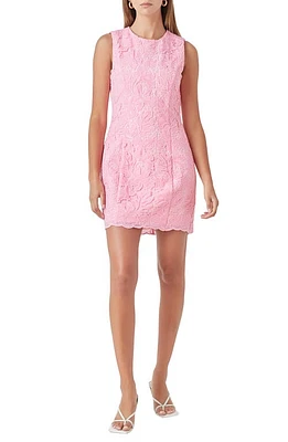 Endless Rose Sequin Lace Minidress Pink at Nordstrom,