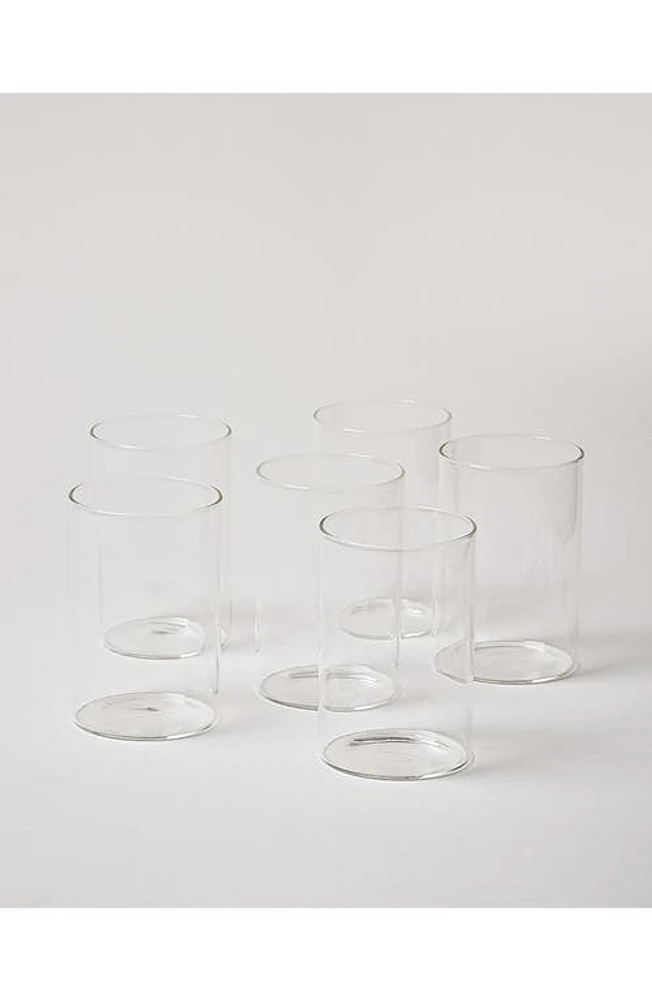 Farmhouse Pottery Silo Set of 6 Juice Glasses in Clear at Nordstrom