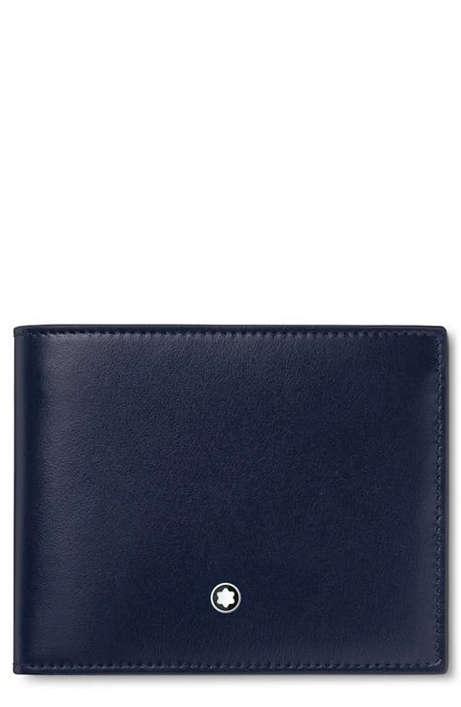 Montblanc Meisterstück Leather Bifold Wallet in Ink Blue at Nordstrom