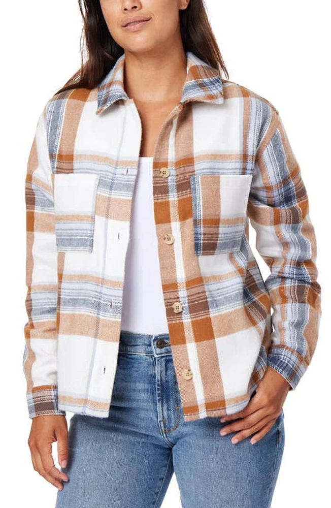 C & California Ali Heavyweight Flannel Shacket Sugar Swizzle at Nordstrom,