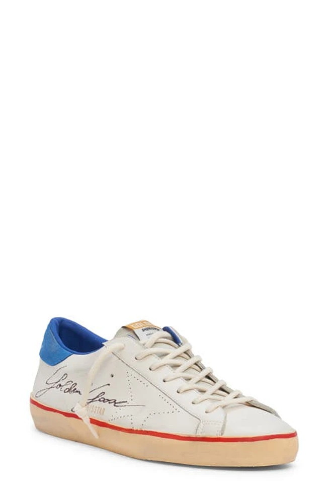 Golden Goose Super-Star Low Top Sneaker White/Ice/Bluette at Nordstrom,