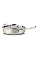 All-Clad D5 Stainless Brushed 5-Ply Bonded 3-Quart Sauté Pan with Lid in Silver at Nordstrom