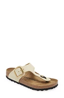 Birkenstock Gizeh Big Buckle Slide Sandal Ecru at Nordstrom,