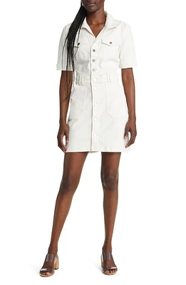 PAIGE Mayslie Denim Minidress Blank Canvas at Nordstrom,