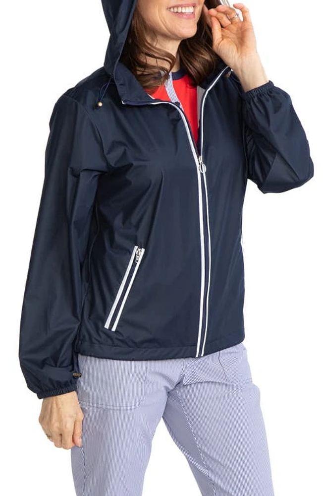 KINONA Pack Play Water Resistant Golf Jacket Navy at Nordstrom,