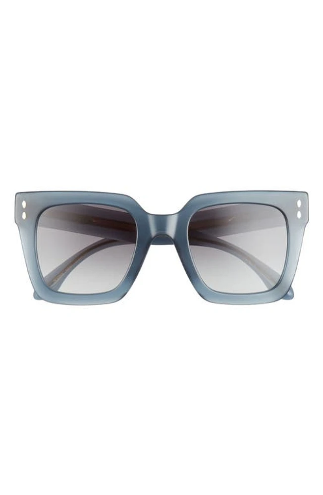 Isabel Marant 51mm Square Sunglasses in Blue /Grey Shaded at Nordstrom