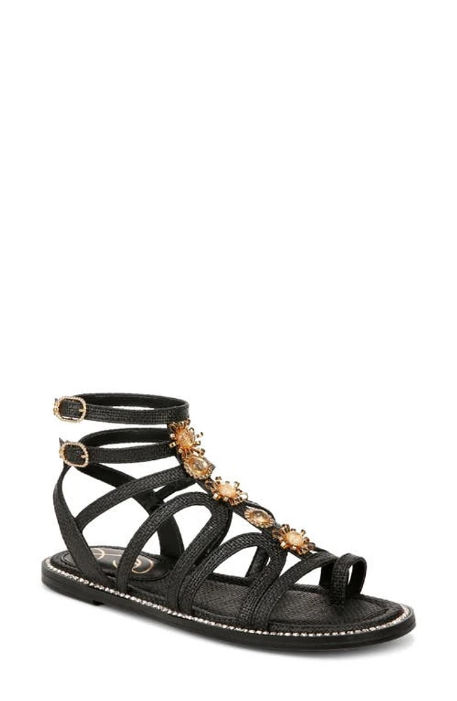 Sam Edelman Tianna Ankle Strap Sandal Black at Nordstrom,