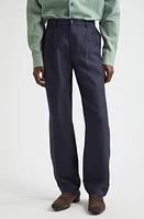 De Bonne Facture Two-Pleat Linen Trousers at Nordstrom, Us