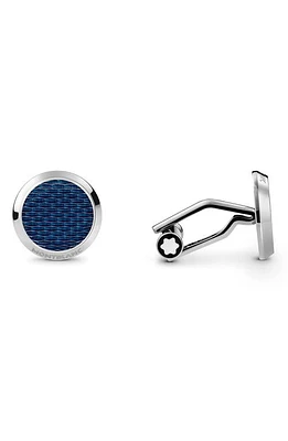 Montblanc Meisterstück Round Cuff Links in Blue at Nordstrom