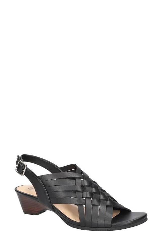 Bella Vita Seble Slingback Sandal Black Leather at Nordstrom,