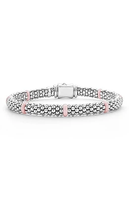 LAGOS Pink Caviar Ceramic Station Bracelet at Nordstrom