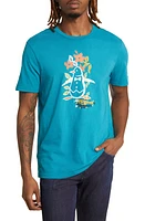 Original Penguin Pete Floral Cotton Graphic T-Shirt Tahitian Tide at Nordstrom,