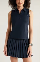 zella Replay Half Zip Polo Tank at Nordstrom,