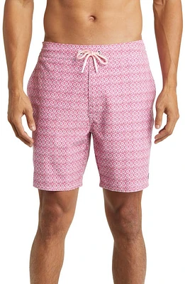 johnnie-O Kitts Medallion Print Swim Trunks Sun Kissed at Nordstrom,