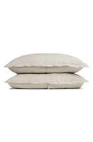 Parachute Set of 2 Linen Shams in Bone at Nordstrom