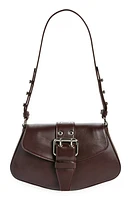 Reformation Rafaella Shoulder Bag in Bordeaux Leather at Nordstrom