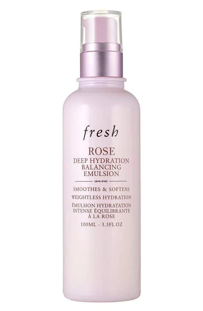 Fresh Rose Deep Hydration Balancing Emulsion at Nordstrom, Size 3.4 Oz