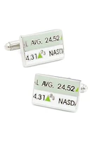 Cufflinks, Inc. Stock Ticker Cuff Links in Green at Nordstrom