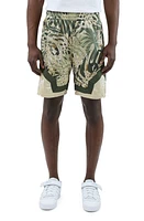 PRPS Steer Mesh Shorts Beige Multi at Nordstrom,