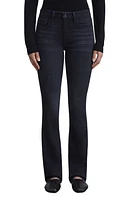 Lafayette 148 New York Mercer Kick Flare Jeans Washed Onyx at Nordstrom,