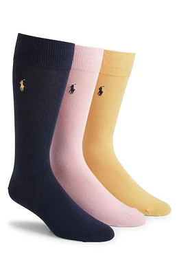 Polo Ralph Lauren 3-Pack Combed Cotton Blend Crew Socks in Ltyel at Nordstrom