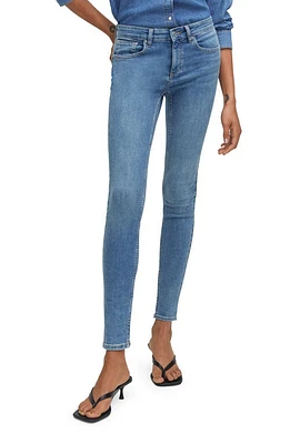 MANGO Skinny Jeans Medium Blue at Nordstrom,