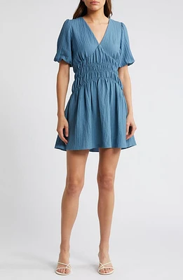 Adelyn Rae Shirred Waist Minidress at Nordstrom,