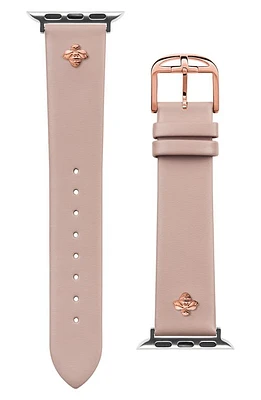 Ted Baker London Bumblebee Leather Apple Watch Watchband in Pink at Nordstrom