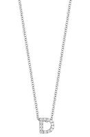 Bony Levy 18k Gold Pavé Diamond Initial Pendant Necklace in Gold - D at Nordstrom