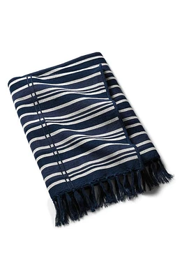 Ralph Lauren Woodford Throw Blanket in True Navy/Cream at Nordstrom, Size One Size Oz