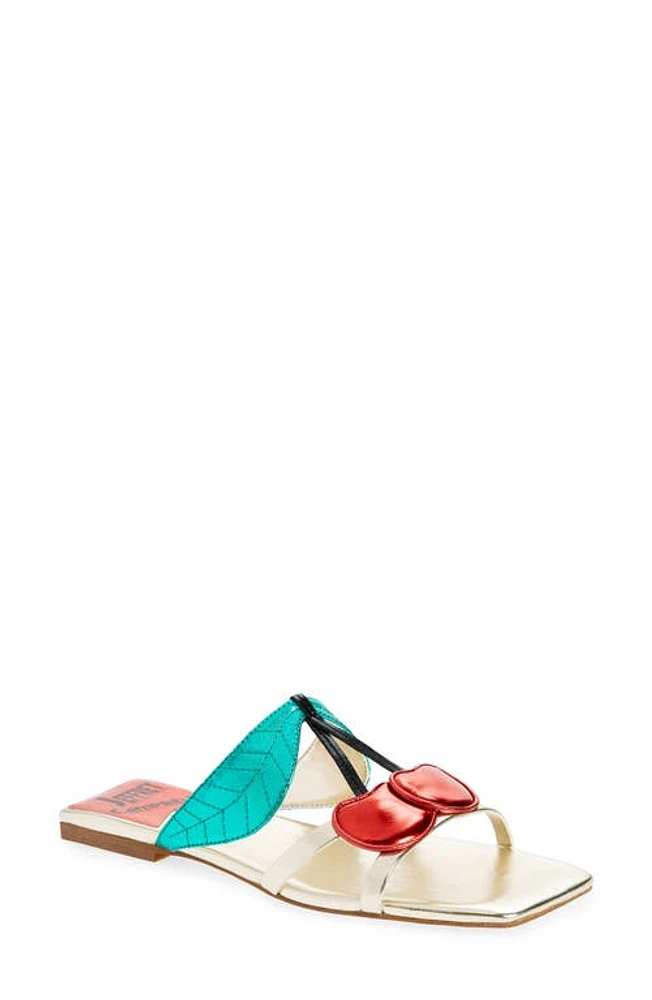 Jeffrey Campbell Cereza Slide Sandal Gold Multi at Nordstrom,