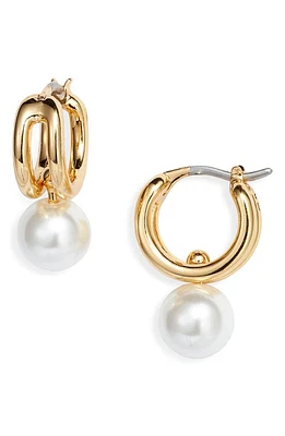 Jenny Bird Nova Huggie Hoop Earrings in High Polish Gold at Nordstrom