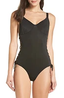 Hauty Lace-Side Bodysuit Black at Nordstrom,