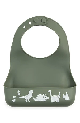 Bella Tunno Dino Rawr Little Bites Bib in Green at Nordstrom