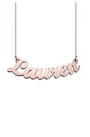 MELANIE MARIE Personalized Nameplate Pendant Necklace in Rose Gold Plated at Nordstrom