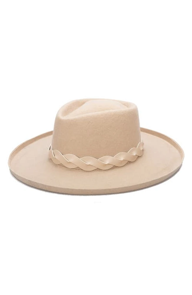 San Diego Hat Mountain Top Wool Fedora in Beige at Nordstrom