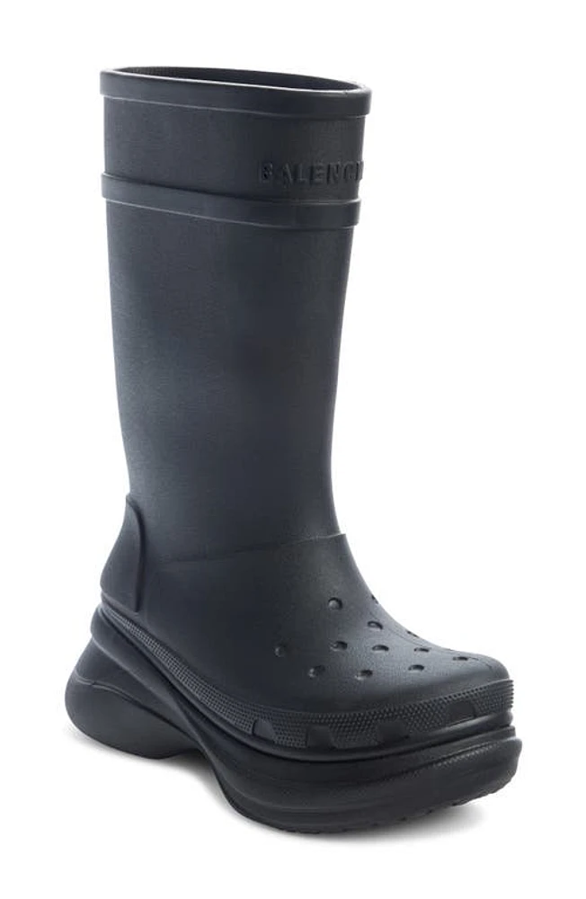 Balenciaga x CROCS Water Resistant Boot Black at Nordstrom,