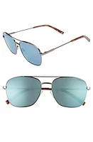 Polaroid 58mm Polarized Navigator Sunglasses in Ruthenium at Nordstrom