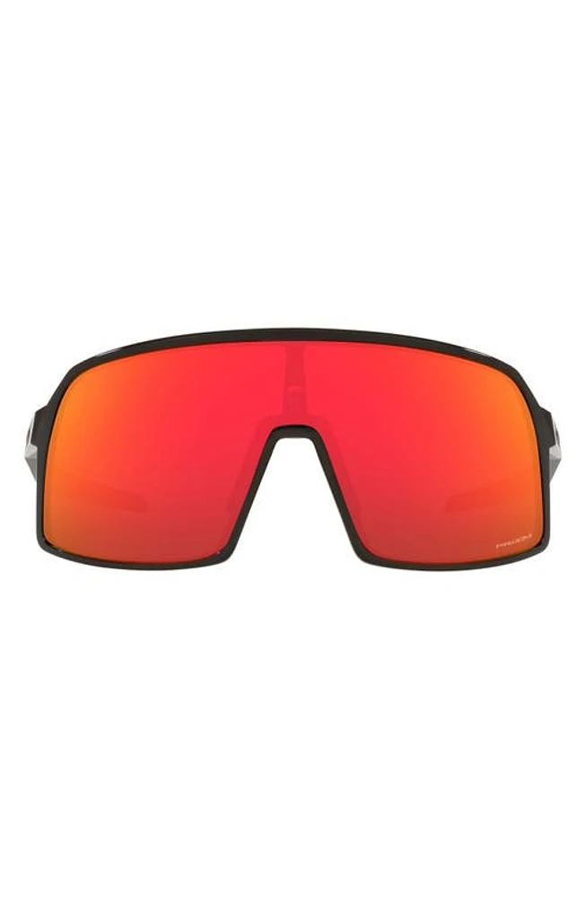 Oakley Shield Sunglasses in Polished Black/Prizm Ruby at Nordstrom