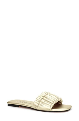 Yosi Samra Nyla Slide Sandal Gold at Nordstrom,