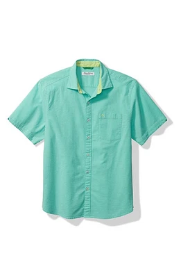 Tommy Bahama Men's Nova Wave Stretch Short Sleeve Seersucker Button-Up Shirt at Nordstrom,