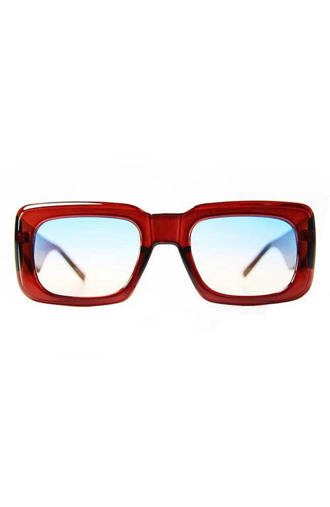 Wisdom Frame 1 52mm Square Sunglasses in Wood at Nordstrom