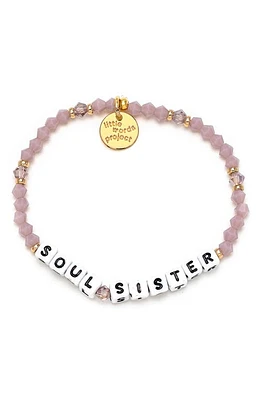 Little Words Project Soul Sister Beaded Stretch Bracelet in Lilac at Nordstrom