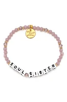 Little Words Project Soul Sister Beaded Stretch Bracelet in Lilac at Nordstrom